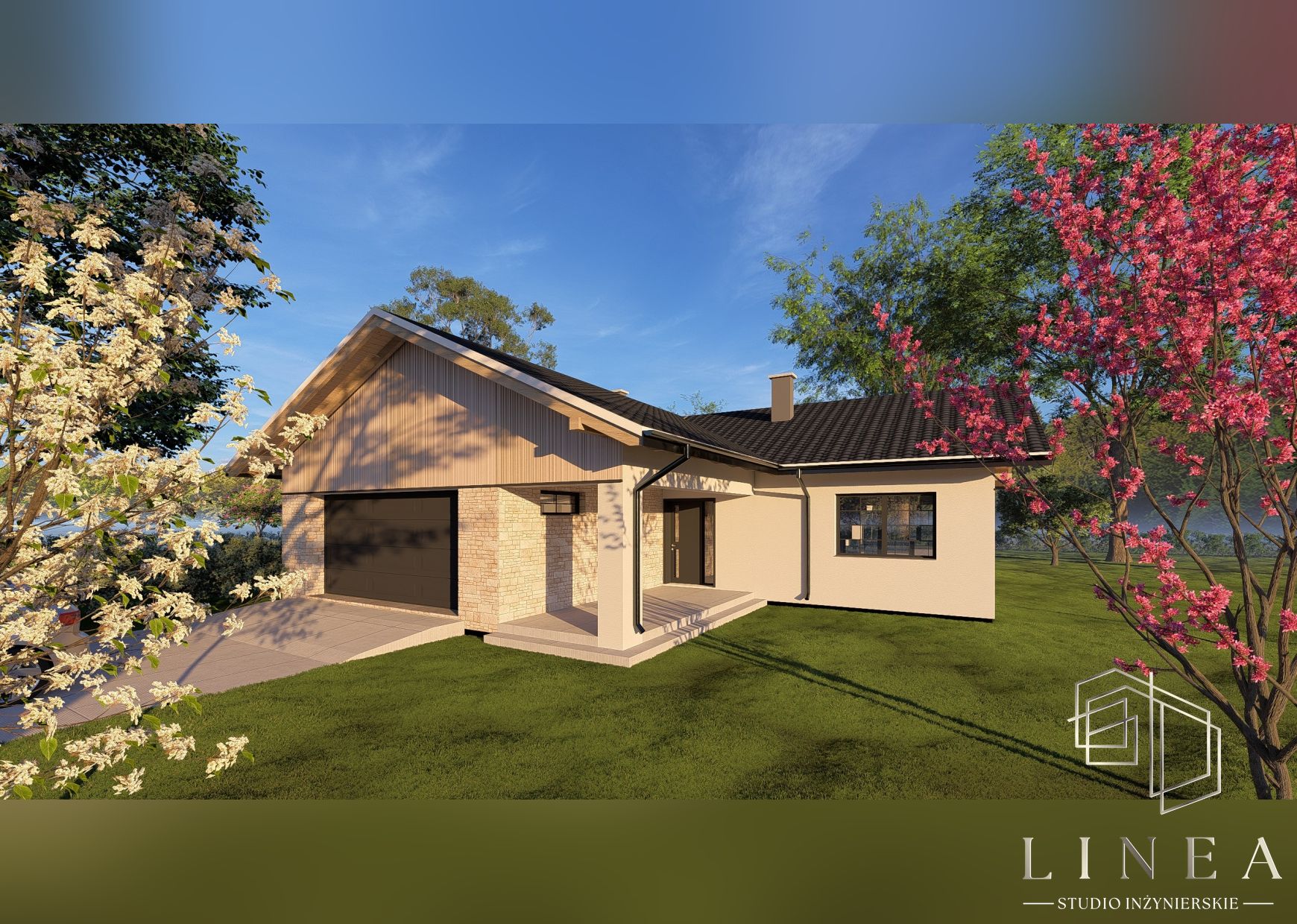 Budynek mieszkalny jednorodzinny „T-house” w Cekcynie