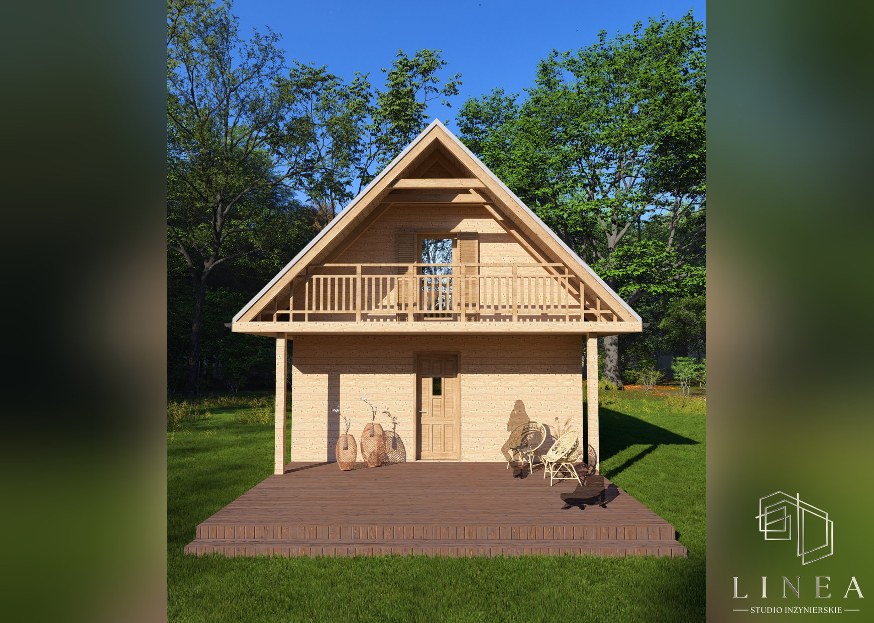 Budynek rekreacji indywidualnej „Eco-dom” w Okoninach