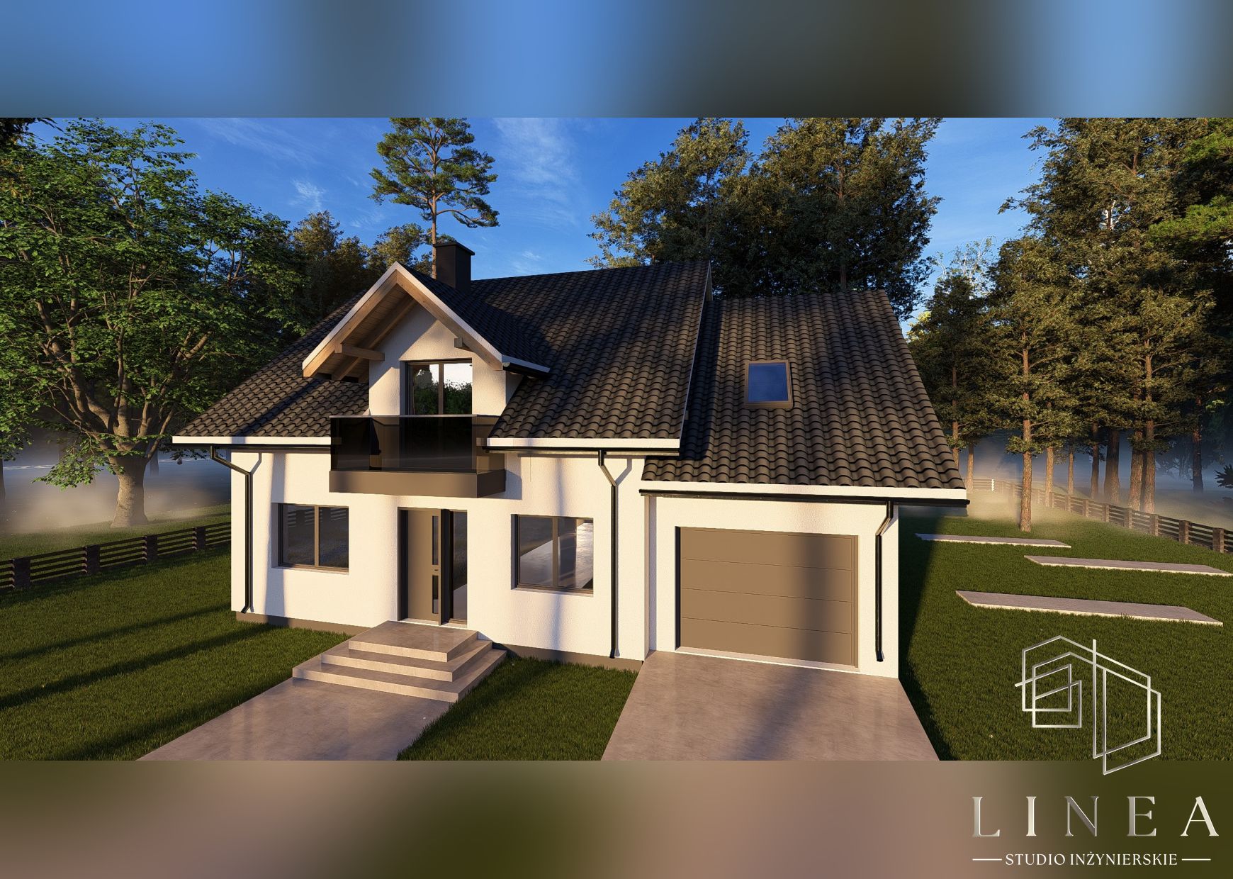 Budynek mieszkalny jednorodzinny „Minimalizm” w Kiełpinie